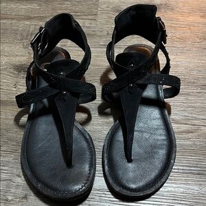 Gianni Bini Black Studded Sandals